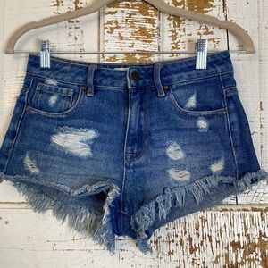 💙 PacSun High Rise Festival Denim Shorts